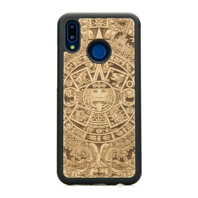 Picture for: Huawei P20 Lite Aztec Calendar Anigre Wood Case
