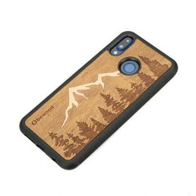 Picture 2 for: Huawei P20 Lite Mountains Imbuia Wood Case
