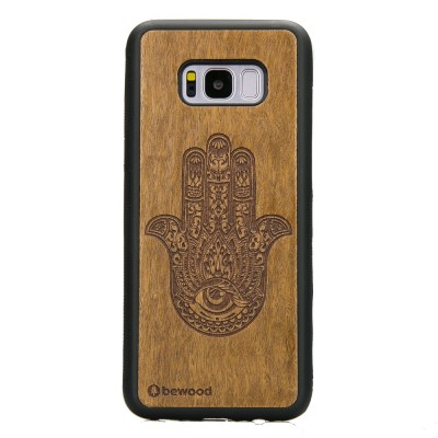 Obrazek dla: Drewniane Etui na Samsung Galaxy S8+ HAMSA IMBUIA