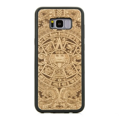 Picture for: Samsung Galaxy S8+ Aztec Calendar Anigre Wood Case