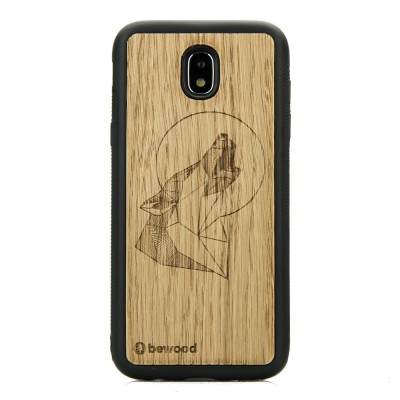 Obrazek dla: Drewniane Etui na Samsung Galaxy J7 2017 WILK DĄB
