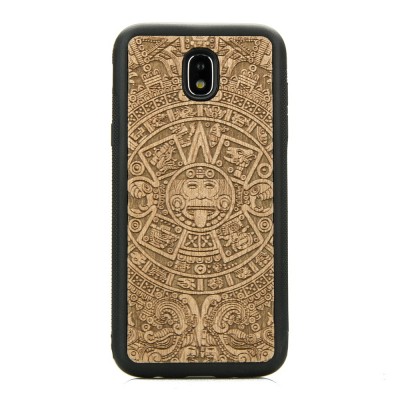 Obrazek dla: Drewniane Etui na Samsung Galaxy J7 2017 KALENDARZ AZTECKI ANIEGRE