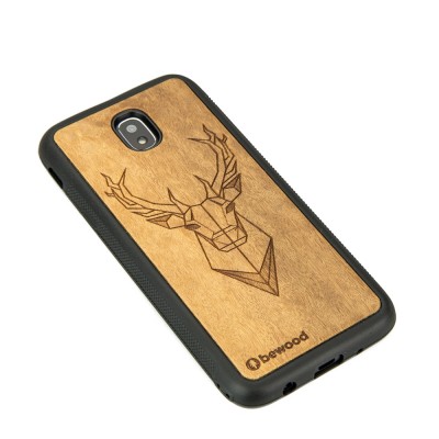 Obrazek 2 dla: Drewniane Etui na Samsung Galaxy J7 2017 JELEŃ IMBUIA