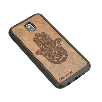 Obrazek 2 dla: Drewniane Etui na Samsung Galaxy J7 2017 HAMSA IMBUIA