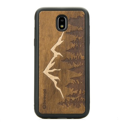 Obrazek dla: Drewniane Etui na Samsung Galaxy J7 2017 GÓRY IMBUIA