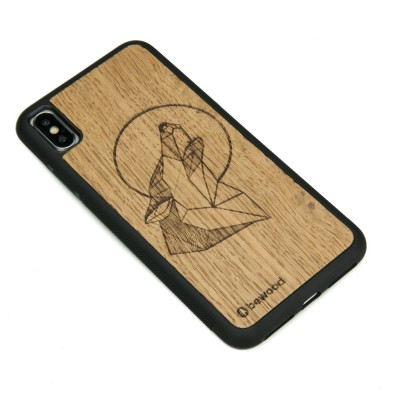 Obrazek 2 dla: Drewniane Etui iPhone XS Max WILK DĄB
