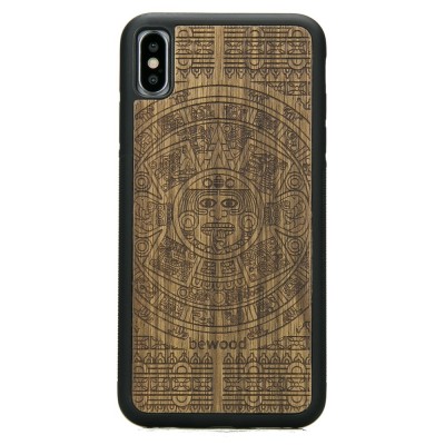 Picture for: Apple iPhone XS MAX Aztec Calendar Frake Wood Case