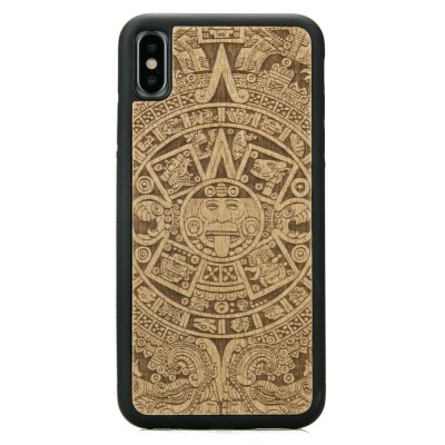 Picture for: Apple iPhone XS MAX Aztec Calendar Anigre Wood Case