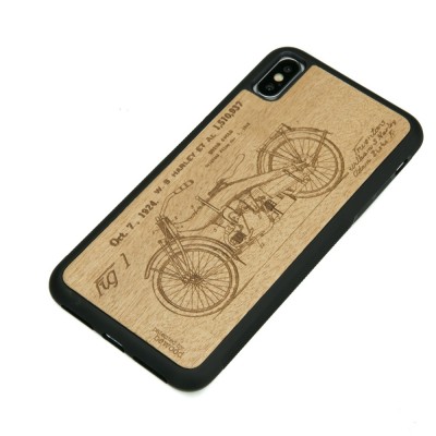 Obrazek 2 dla: Drewniane Etui iPhone XS Max HARLEY PATENT ANIEGRE
