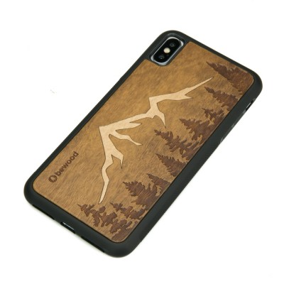 Obrazek 2 dla: Drewniane Etui iPhone XS Max GÓRY IMBUIA