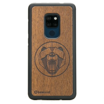 Obrazek dla: Drewniane Etui Huawei Mate 20 NIEDŹWIEDŹ MERBAU