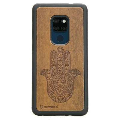 Obrazek dla: Drewniane Etui Huawei Mate 20 HAMSA IMBUIA