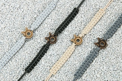 Picture 2 for: Wooden Bracelet Zodiac Sign  Taurus  Anigre Cotton