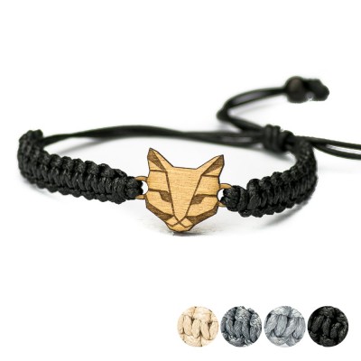 Picture for: Wooden Bracelet Cat Anigre Cotton