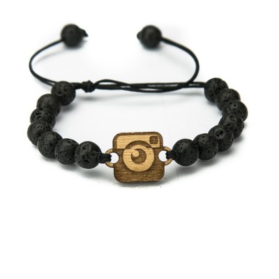 Picture for: Wooden Bracelet Camera Anigre Stone