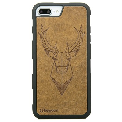 Picture for: Apple iPhone 6/6s/7/8 Plus Deer Imbuia Wood Case HEAVY