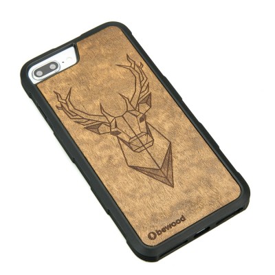 Picture 2 for: Apple iPhone 6/6s/7/8 Plus Deer Imbuia Wood Case HEAVY