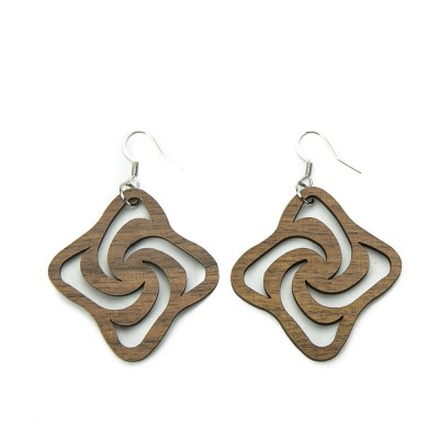 Picture for: Wooden earrings VESTA American Walnut