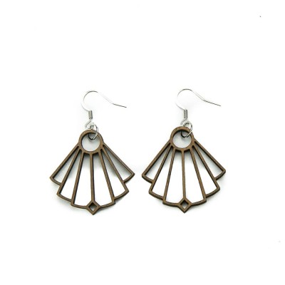 Picture for: Wooden earrings IRIS American Walnut