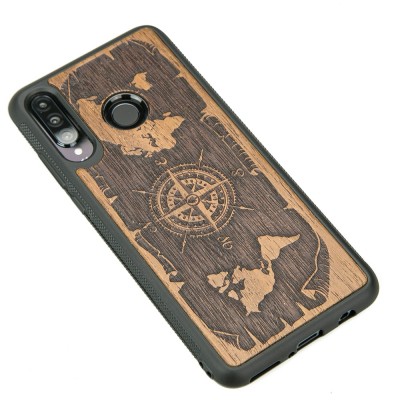 Picture 2 for: Huawei P30 Lite Compass Merbau Wood Case