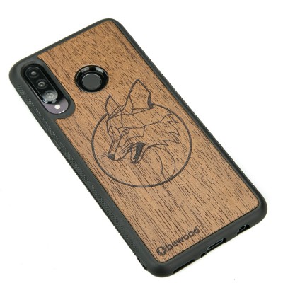 Picture 2 for: Huawei P30 Lite Fox Merbau Wood Case