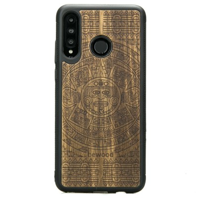 Picture for: Huawei P30 Lite Aztec Calendar Frake Wood Case