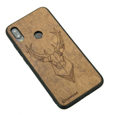 Obrazek 2 dla: Drewniane Etui Xiaomi Redmi Note 7 JELEŃ IMBUIA