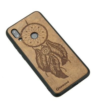 Obrazek 2 dla: Drewniane Etui Xiaomi Redmi 7 ŁAPACZ SNÓW IMBUIA