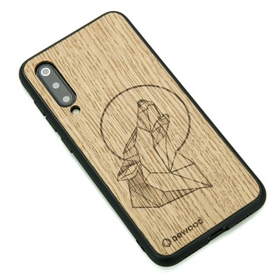 Obrazek 2 dla: Drewniane Etui Xiaomi Mi 9 SE WILK DĄB