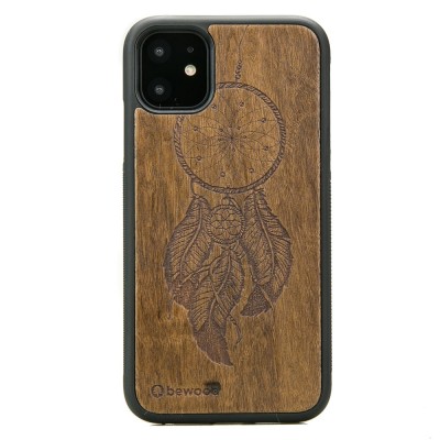 Obrazek dla: Drewniane Etui na iPhone 11 ŁAPACZ SNÓW IMBUIA