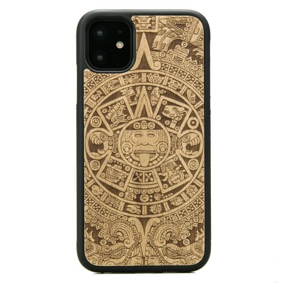 Picture for: iPhone 11 Aztec Calendar Anigre Wood Case