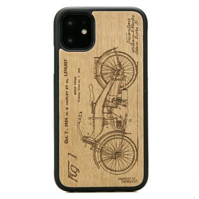 Obrazek dla: Drewniane Etui na iPhone 11 HARLEY PATENT ANIEGRE