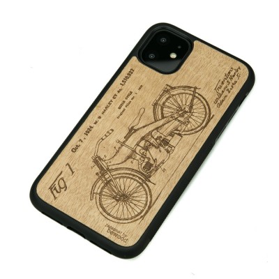 Obrazek 2 dla: Drewniane Etui na iPhone 11 HARLEY PATENT ANIEGRE