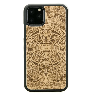 Picture for: iPhone 11 PRO Aztec Calendar Anigre Wood Case