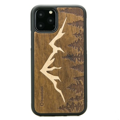 Picture for: iPhone 11 PRO Mountains Imbuia Wood Case