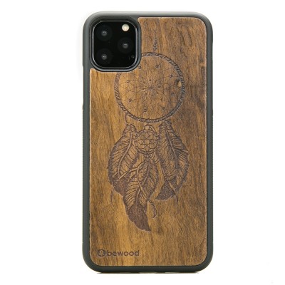Obrazek dla: Drewniane Etui na iPhone 11 PRO MAX ŁAPACZ SNÓW IMBUIA