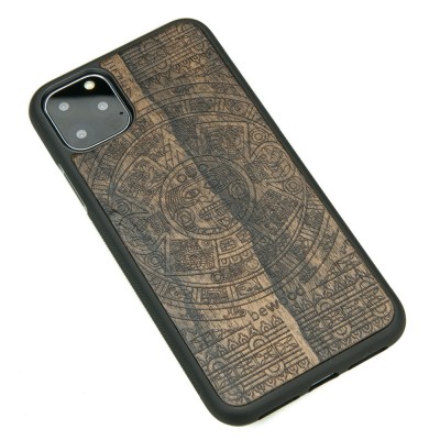Picture 2 for: iPhone 11 PRO MAX Aztec Calendar Ziricote Wood Case