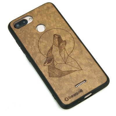 Obrazek 2 dla: Drewniane Etui Xiaomi Redmi 6 / 6A WILK IMBUIA