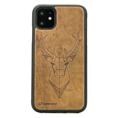 Obrazek dla: Drewniane Etui na iPhone 11 JELEŃ IMBUIA