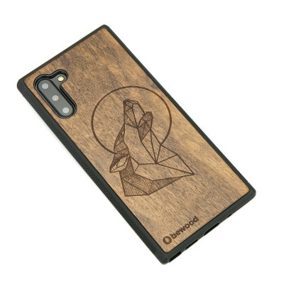Obrazek 2 dla: Drewniane Etui na Samsung Galaxy NOTE 10 WILK IMBUIA