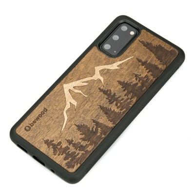 Picture 2 for: Samsung Galaxy S20 Mountains Imbuia Wood Case