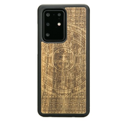 Obrazek dla: Drewniane Etui na Samsung Galaxy S20 Ultra KALENDARZ AZTECKI LIMBA