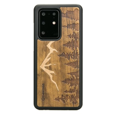 Obrazek dla: Drewniane Etui na Samsung Galaxy S20 Ultra GÓRY IMBUIA