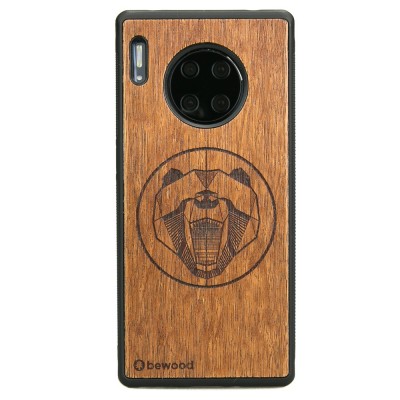 Obrazek dla: Drewniane Etui Huawei Mate 30 Pro NIEDŹWIEDŹ MERBAU