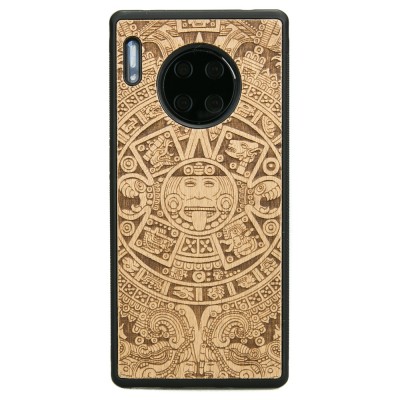 Obrazek dla: Drewniane Etui Huawei Mate 30 Pro KALENDARZ AZTECKI ANIEGRE