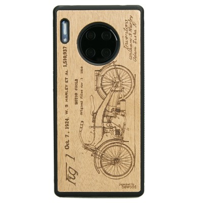 Obrazek dla: Drewniane Etui Huawei Mate 30 Pro HARLEY PATENT ANIEGRE