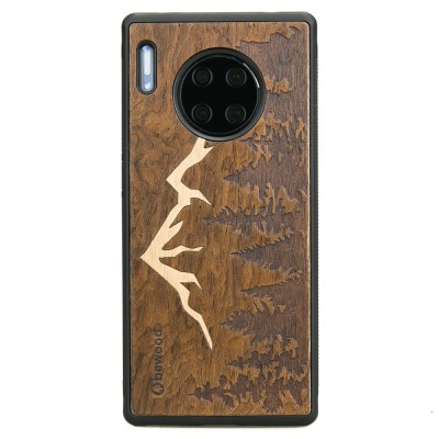 Obrazek dla: Drewniane Etui Huawei Mate 30 Pro GÓRY IMBUIA