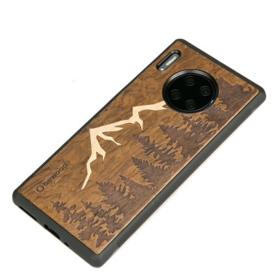 Obrazek 2 dla: Drewniane Etui Huawei Mate 30 Pro GÓRY IMBUIA
