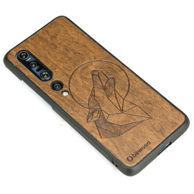 Obrazek 2 dla: Drewniane Etui Xiaomi Mi 10 WILK IMBUIA