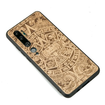 Picture 2 for: Xiaomi Mi Note 10 / Note 10 Pro Aztec Calendar Anigre Wood Case